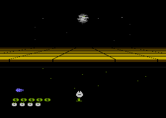 Star Wars: Return of the Jedi Death Star Battle title screen for Atari 5200